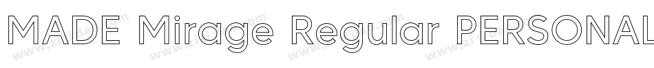 MADE Mirage Regular PERSONAL USE字体转换